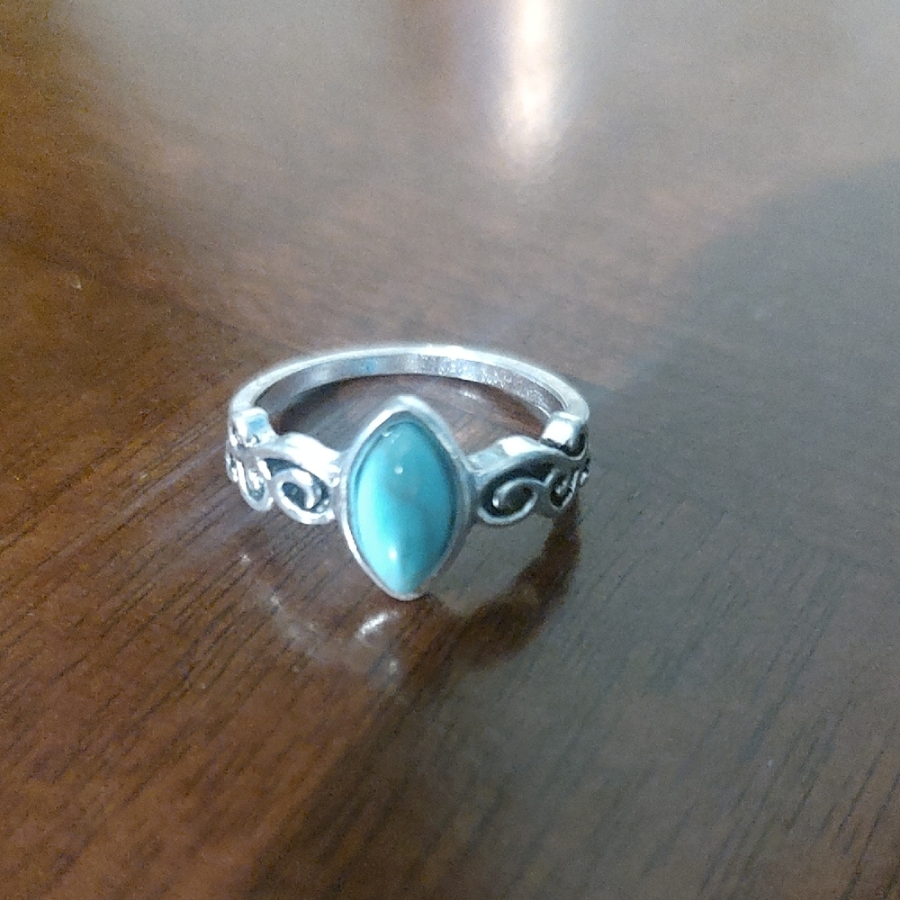 Silver Ring with Turquoise Stone